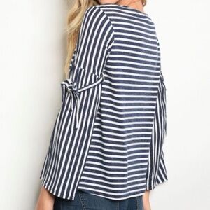 Love Riche Tie Sleeve Blouse